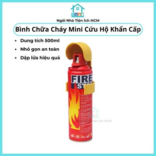  Bình Chữa Cháy Mini Cứu Hộ Khẩn Cấp Dung Tích 500ml Bình Cứu Hộ Nhỏ Gọn An Toàn Cho Nhà Ở Xe Hơi 