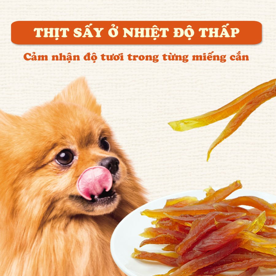 Gà sấy cho chó, Thanh gà sấy dẻo cho chó Doggy Man, Xúc xích gà sấy cho chó DoggyMan