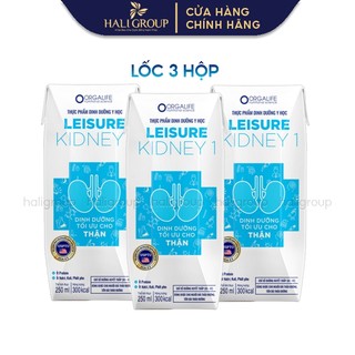 Lốc 3 Hộp Leisure Kidney 1, Soup Uống Dinh Dưỡng Tối Ưu Cho Thận Cần Giảm Protein