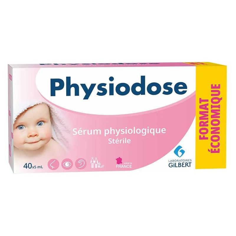 Nước Muối Hồng vệ sinh mắt mũi cho em bé Physiodose