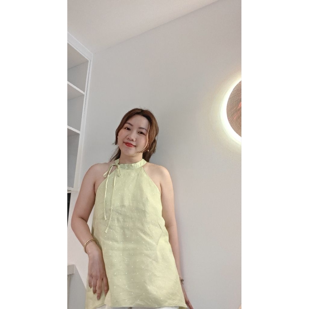 Áo yếm An Nhiên vải linen tưng Premium