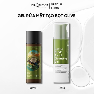 DRCEUTICS Sữa Rửa Mặt Làm Sạch Sâu Cho Mọi Loại Da Gentle Olive Cleansing Foam 150ml