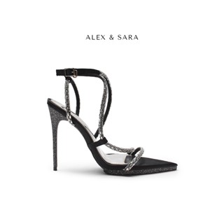 Giày sandal quai chéo đế trái tim kim tuyến hàng limited - TS01