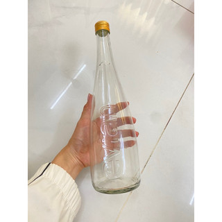 Combo 5 chai thuỷ tinh cổ cao 750ml (đựng rượu, nước mắm, mật ong,...)