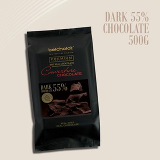 Socola Đen Couverture Belcholat 55% Cacao 100% Bơ Cacao Làm Bánh Ganache Phủ Bánh