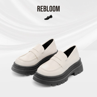 Giày loafer Rebloom - Giày da nữ đế răng cưa cao 5cm phong cách RETRO dành cho nữ - giày trending năm 2025