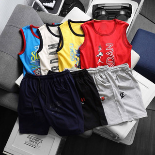   28kg...68kg  Đồ bộ áo sát nách bé trai size đại cồ thun cotton vnxk 