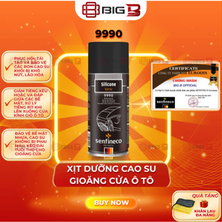 Xịt Dưỡng Cao Su Gioăng Cửa Ô Tô SENFINECO 9990 nhập khẩu ĐỨC - CHÍNH HÃNG - HSD 5 năm BIG B STORE