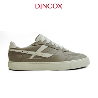  Giày Da Sneaker Nữ DC39 Light Cappuccino DINCOX Shoes Đế Bằng - Microfiber Leather 