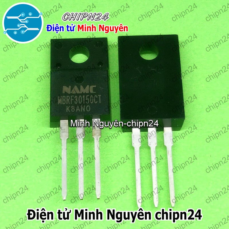 [1 con] (DT) Diode MBRF30150CT TO-220F Hàng Tốt NAMC 30A 150V (30150) [Diode Schottky]