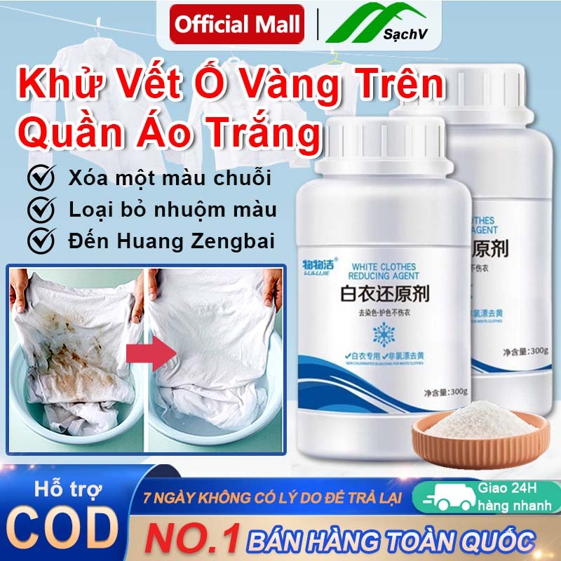 viên tẩy trắng quần áo,Bột Tẩy Trắng Quần Áo An Toàn Tẩy Mốc,Ố Vàng, Không Phai Màu-Dùng Cả Vải Trắng,Màu Chính Hãng