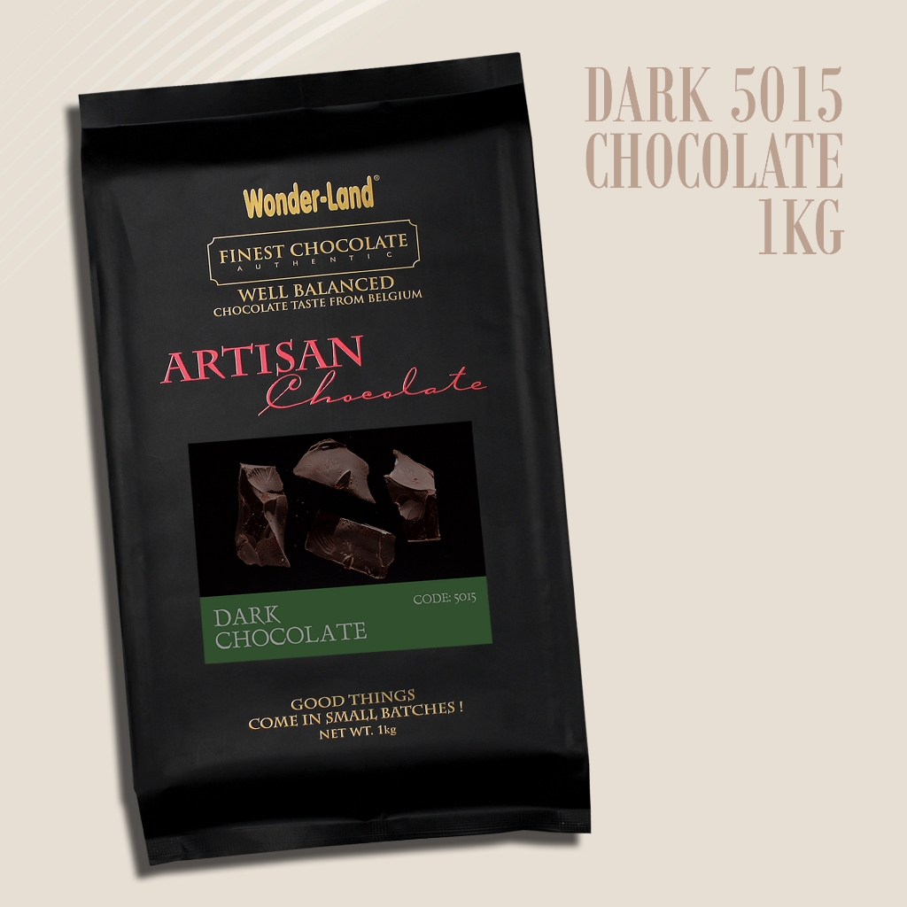 Socola Đen Compound Wonder-Land 5015 Vị Cacao Đậm đà đắng rõ Làm Bánh Phủ Bánh Tạo Hình Chocolate