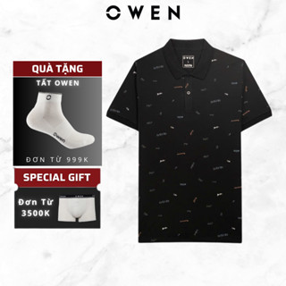 Áo Polo Nam OWEN Kiểu Dáng Trẻ Trung Tôn Dáng,mã APV253618 Chất Liệu Cotton Thoáng Mát Mềm Mịn