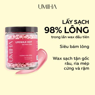 Sáp wax lông nóng UMIHA 105G wax lông nách, lông chân tay, bikini, body toàn thân, siêu bám lông