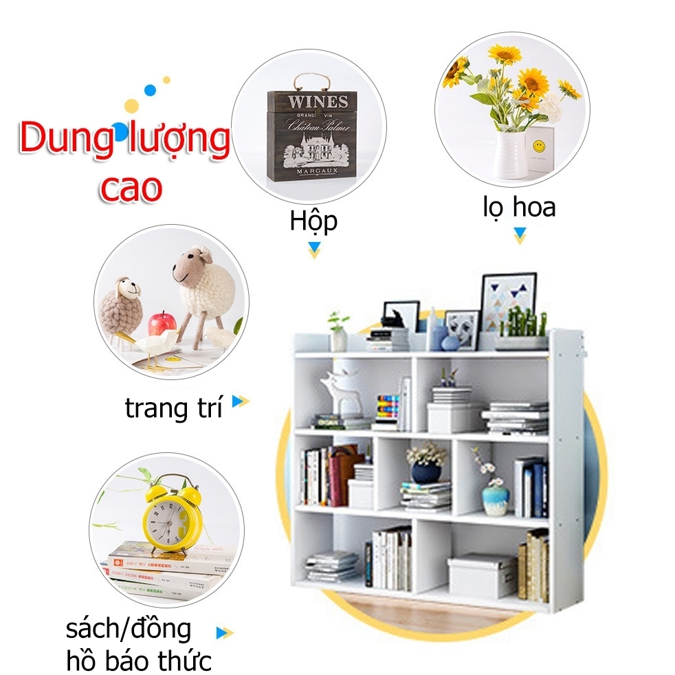 BMZAR Kệ sách đứng đơn giản hiện đại lắp ráp dễ dàng tiết kiệm không gian decor phòng làm việc | BigBuy360 - bigbuy360.vn