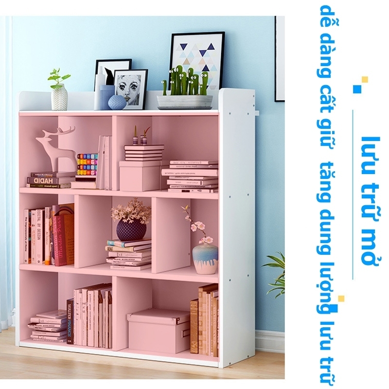 BMZAR Kệ sách đứng đơn giản hiện đại lắp ráp dễ dàng tiết kiệm không gian decor phòng làm việc | BigBuy360 - bigbuy360.vn