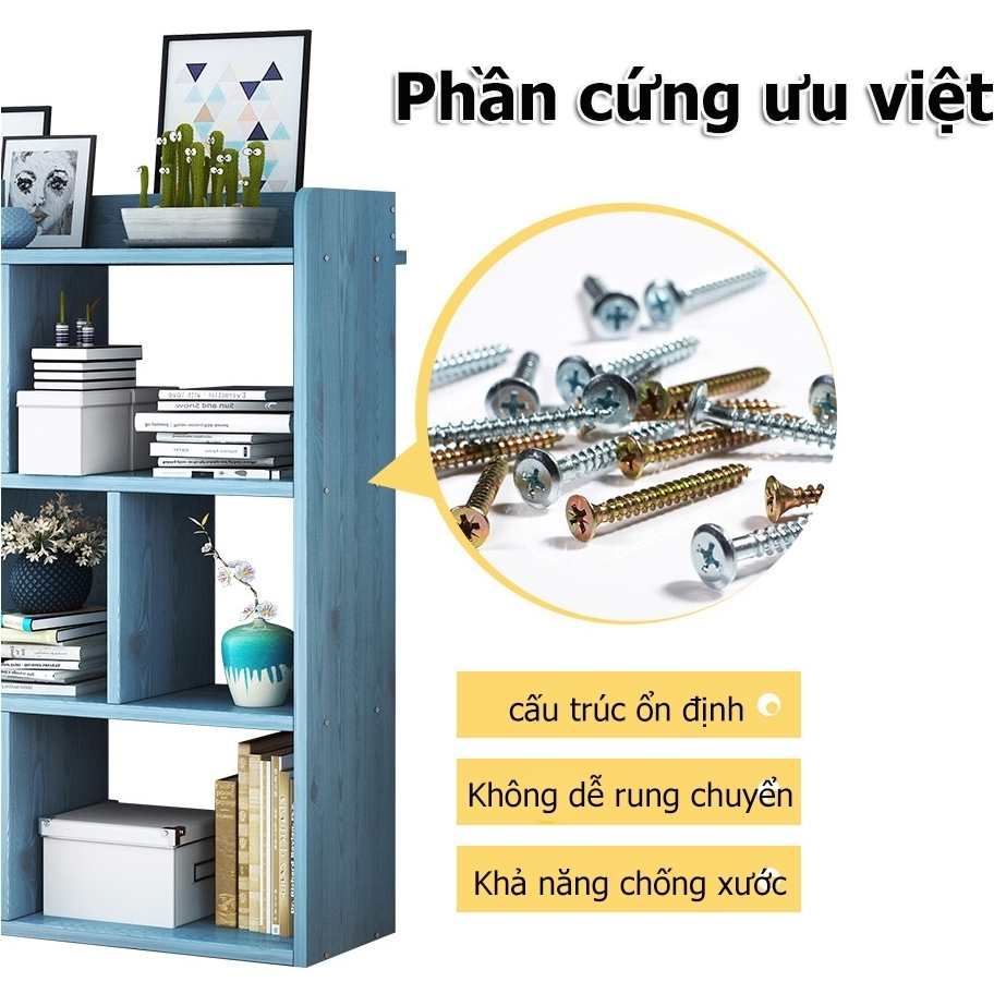 BMZAR Kệ sách đứng đơn giản hiện đại lắp ráp dễ dàng tiết kiệm không gian decor phòng làm việc | BigBuy360 - bigbuy360.vn