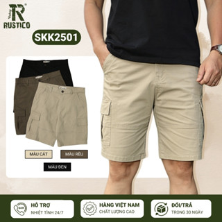 Quần short nam kaki túi hộp The Rustico cao cấp dáng ngắn trên gối trẻ trung năng động SKK2501