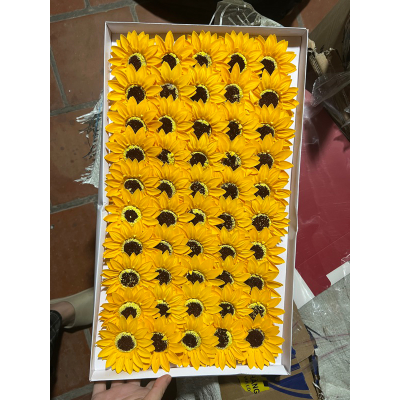 Hoa hướng dương sáp 50 bông