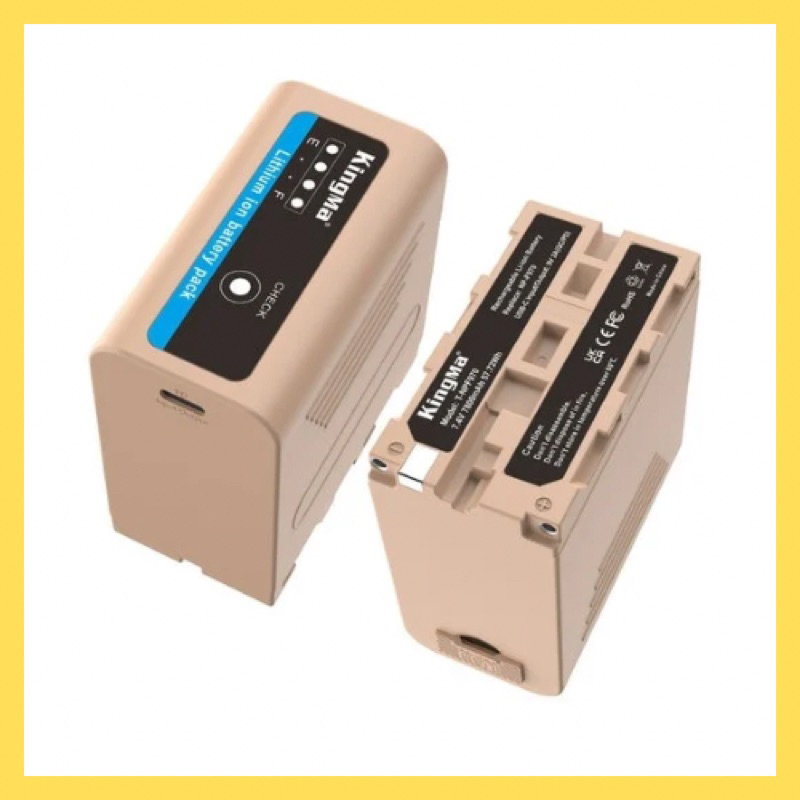 Pin Kingma NP-F970 7800mah sạc tyce C (Cam kết chính hãng)
