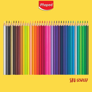 Hộp Bút Chì Màu Color'Peps Star Maped - Pháp 36 Màu, An Toàn, Thương Hiệu Pháp, SKU:832017  [Chính hãng]