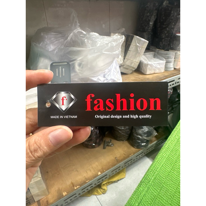 Tag treo Fashion đen - 3,5x10,5cm - 200c