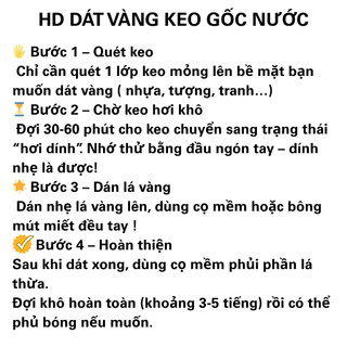 100ml Keo Dát Vàng Gốc Nước, Keo Dát Tượng Vàng, Phào Chỉ Thạch Cao