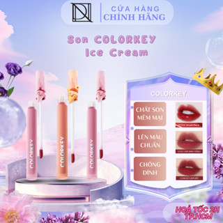 Son Kem Tint Bóng Colorkey Watery Tint / Tint Mirorr IP Ice Cream Ngọt Ngào Thời Thượng 1.7g