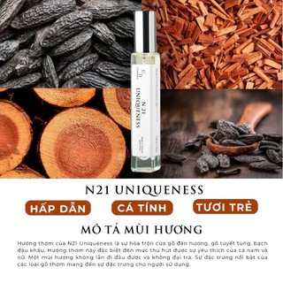 Tinh dầu thơm unisex CODEDECO N21 Uniqueness dạng xịt 10ml - Tươi trẻ, Hấp dẫn, Cá tính