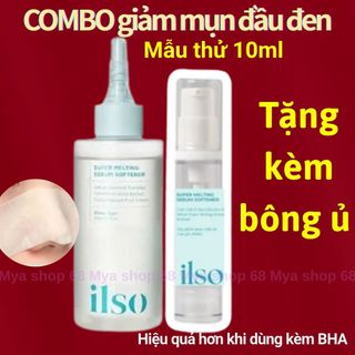  Ủ mụn ilso giảm mụn đầu đen sợi bã nhờn combo thanh gạt tinh chất bông ủ mụn 