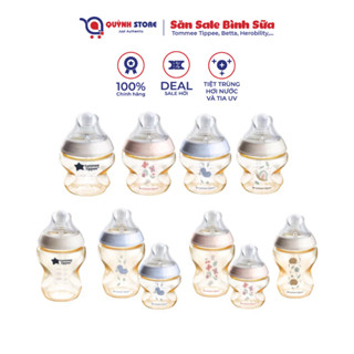 (Tổng hợp) Bình sữa Tommee Tippee PPSU nhiều mẫu - hoạ tiết và mẫu trơn (Núm Á), 150ml - 260ml