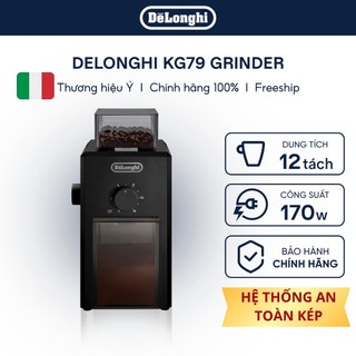 Máy xay cà phê DeLonghi KG79 – Điều chỉnh độ mịn linh hoạt - Hệ Thống An Toàn Kép