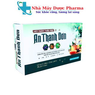 Viên ngậm thảo mộc AN THANH ĐƠN Hỗ trợ giảm ho khan, ho kéo dài, đau rát họng, khản tiếng - Hộp 3 vỉ x 8 viên