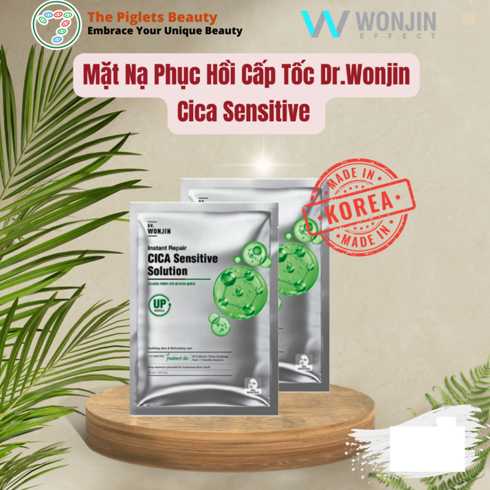 Hộp 10 Mặt Nạ Phục Hồi Cấp Tốc Dr.Wonjin Instant Repair Cica Sensitive Solution 30ml - CICA SENSITIV