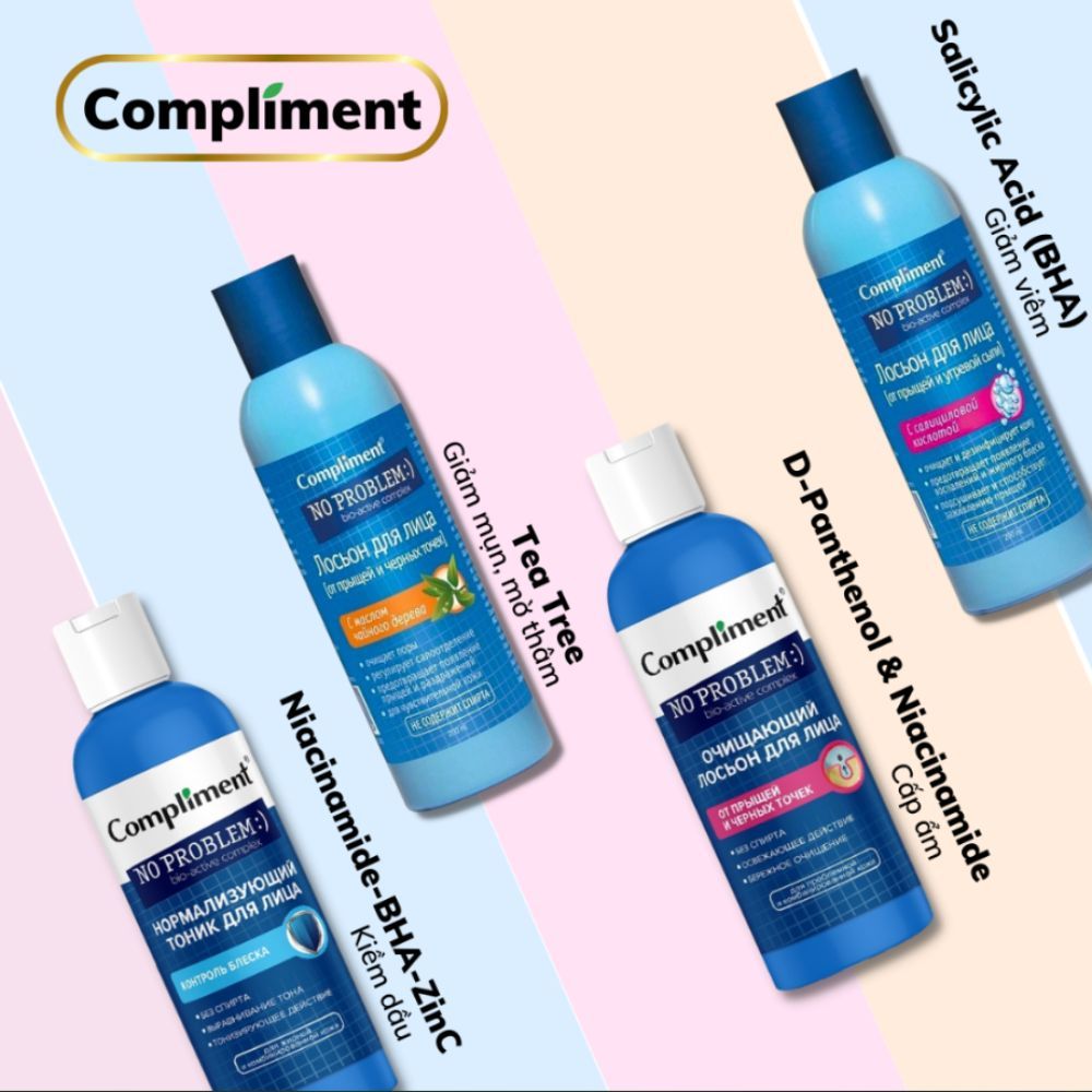 Ảnh 2 của Toner Compliment No Problem Salicylic Acid làm sạch da kiềm dầu giảm mụn