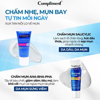 Gel Chấm Mụn Compliment SOS No Problem AHA - BHA - PHA 25ml