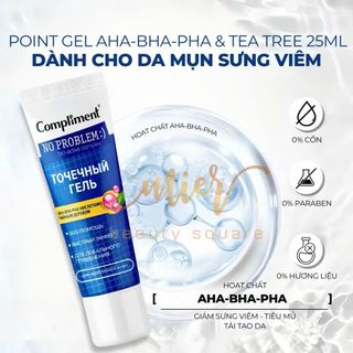 Gel Chấm Mụn Compliment SOS No Problem AHA - BHA - PHA 25ml
