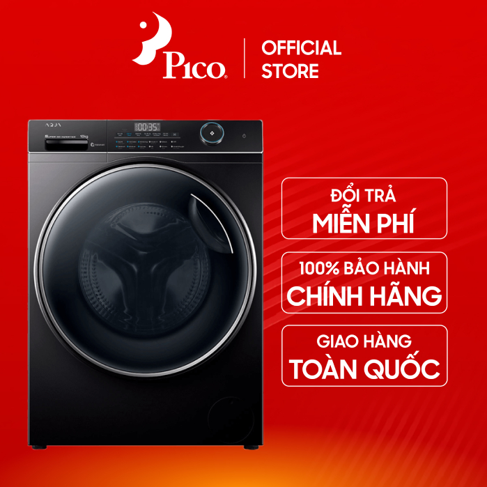 [GIAO TOÀN QUỐC - KHÔNG LẮP ĐẶT] Máy giặt lồng ngang Aqua Inverter 10 kg AW10-B4959U1K(B)