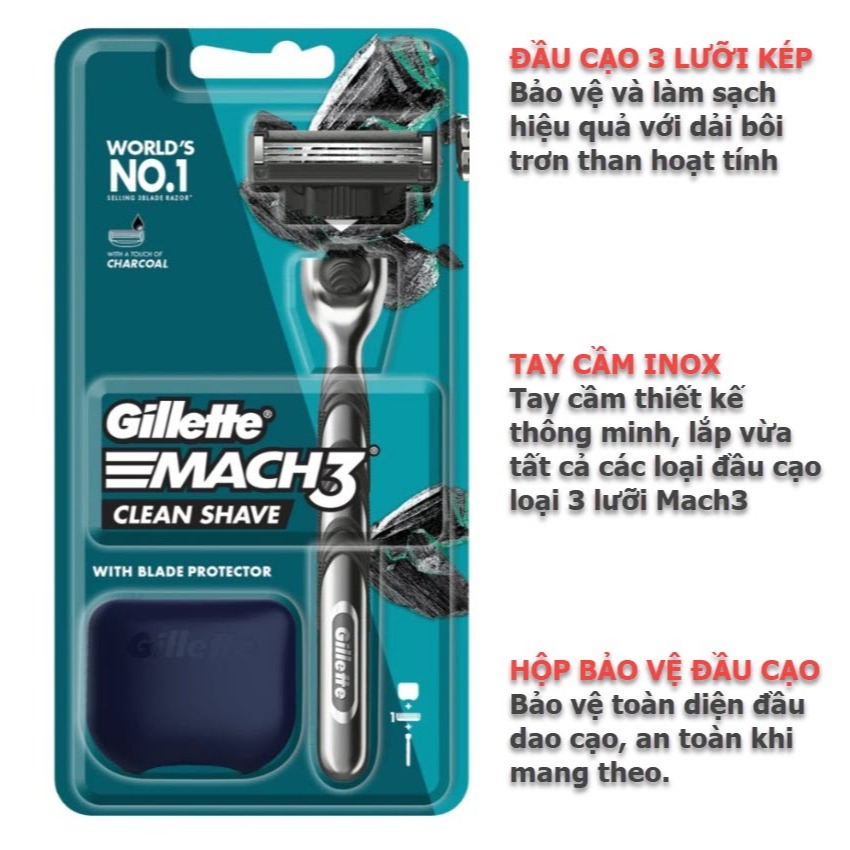 Dao cạo râu GiIIette 3 lưỡi Mach3 các loại