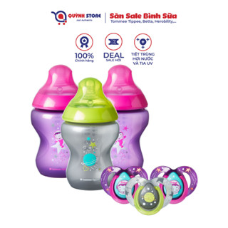 Bình sữa Tommee Tippee phi hành gia 260ml- mẫu bé gái