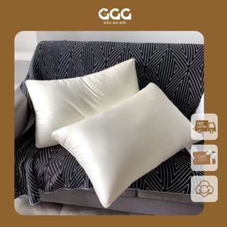 Ruột Gối Bông Sơ Đậu Nành Lụa Tơ Cao Cấp Kháng Khuẩn Tự Nhiên Giúp Giấc Ngủ Sâu Gấu Ga Gối