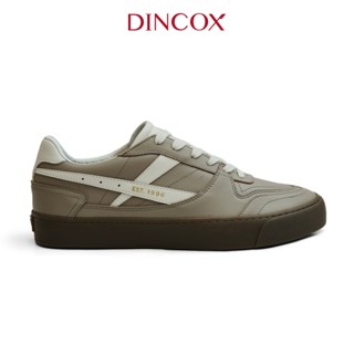  Giày Da Sneaker Nam DC39 Cappuccino DINCOX Shoes Đế Bằng - Microfiber Leather 