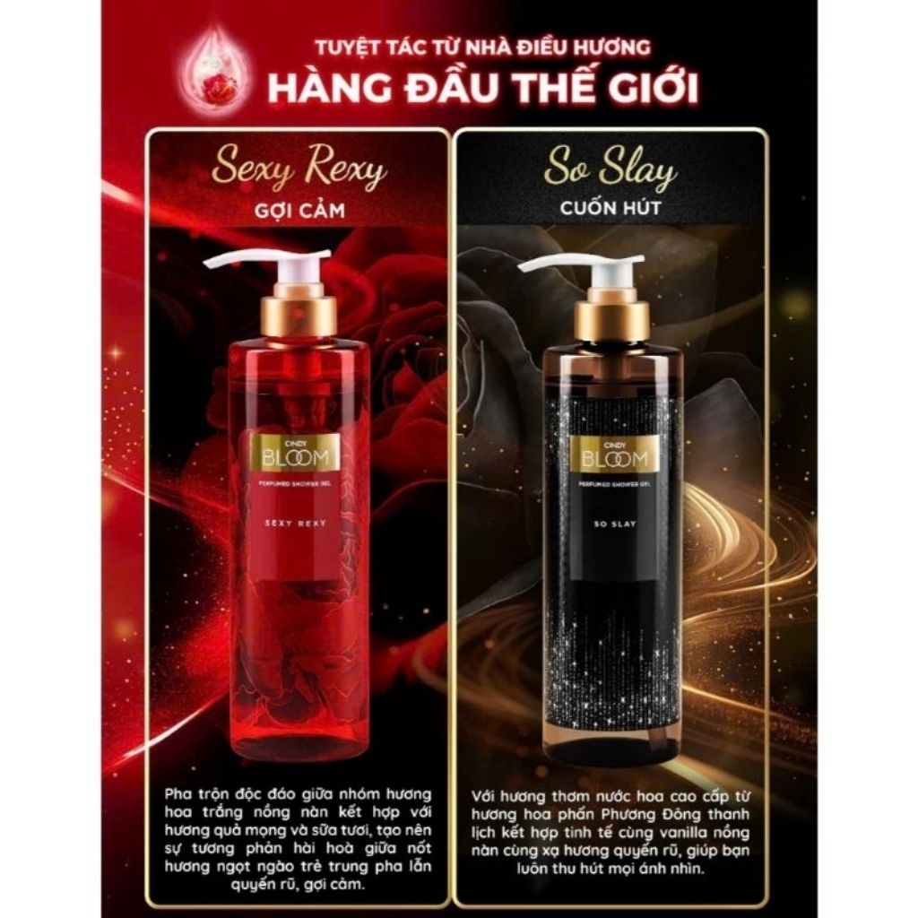 Sữa tắm nước hoa cao cấp Cindy Bloom