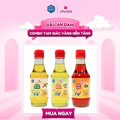 [DATE T8/2027] Dầu ăn dặm cho bé ép lạnh nguyên chất Lê Gia  chai thủy tinh 200ml