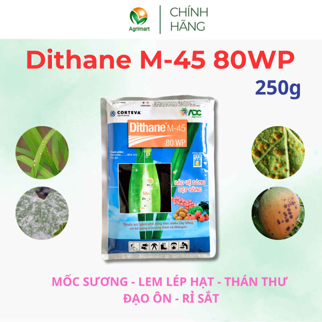 Thuốc trừ bệnh cây trồng Dithane M-45 80WP - 250gr