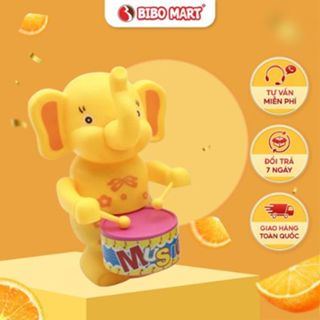  Đồ Chơi Vặn Cót Voi Con Đánh Trống Dễ Thương Cho Bé - Bibo Mart 