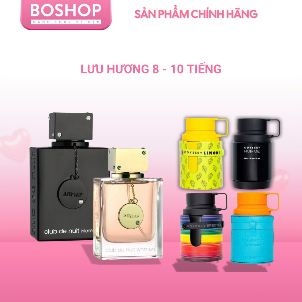 Nước hoa Unisex Armaf Club de Nuit Lưu Hương 8 - 10 Tiếng