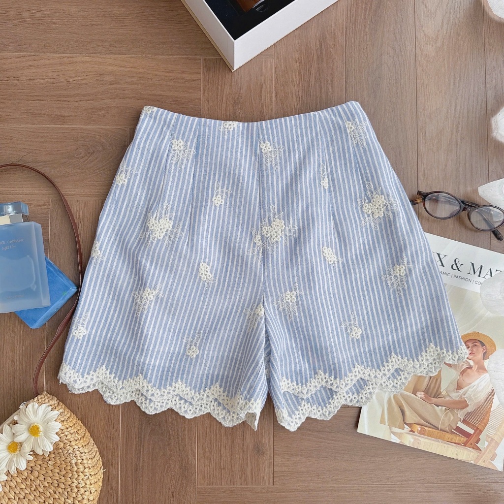 Quần Short Phối Viền MINZ STORE Mã 0815, Thiết Kế Chun Sau Phong Cách Dạo Phố