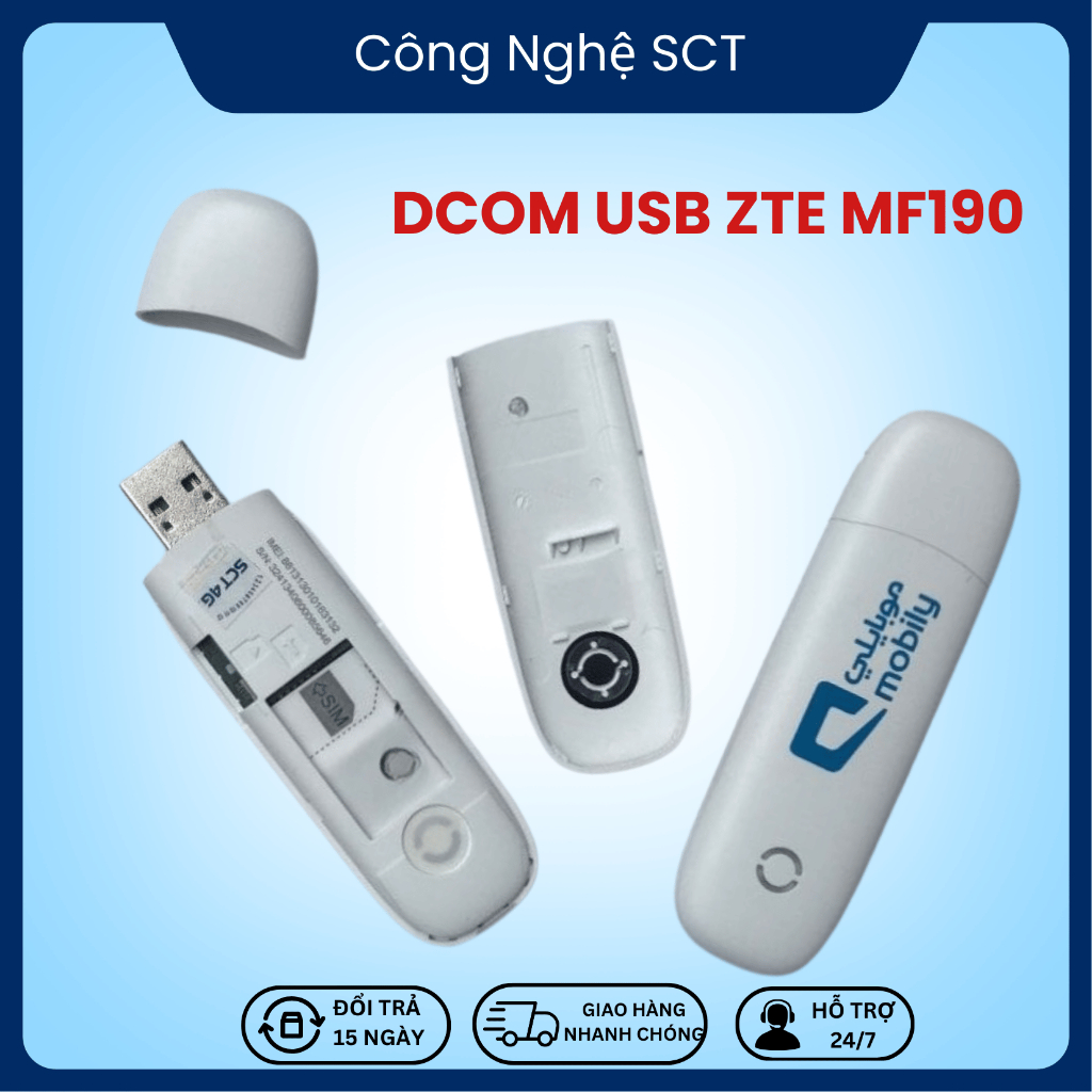 USB DCOM 4G 3G - MF190 chính hãng , Hỗ Trợ Đa Mạng + Đổi IP Mạng Nhanh