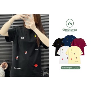 Áo Thun DSQ2 Icon Mini Phối Hình In Nhỏ Cực Kute, Form Rộng Tay Lỡ Cực Dễ Mặc